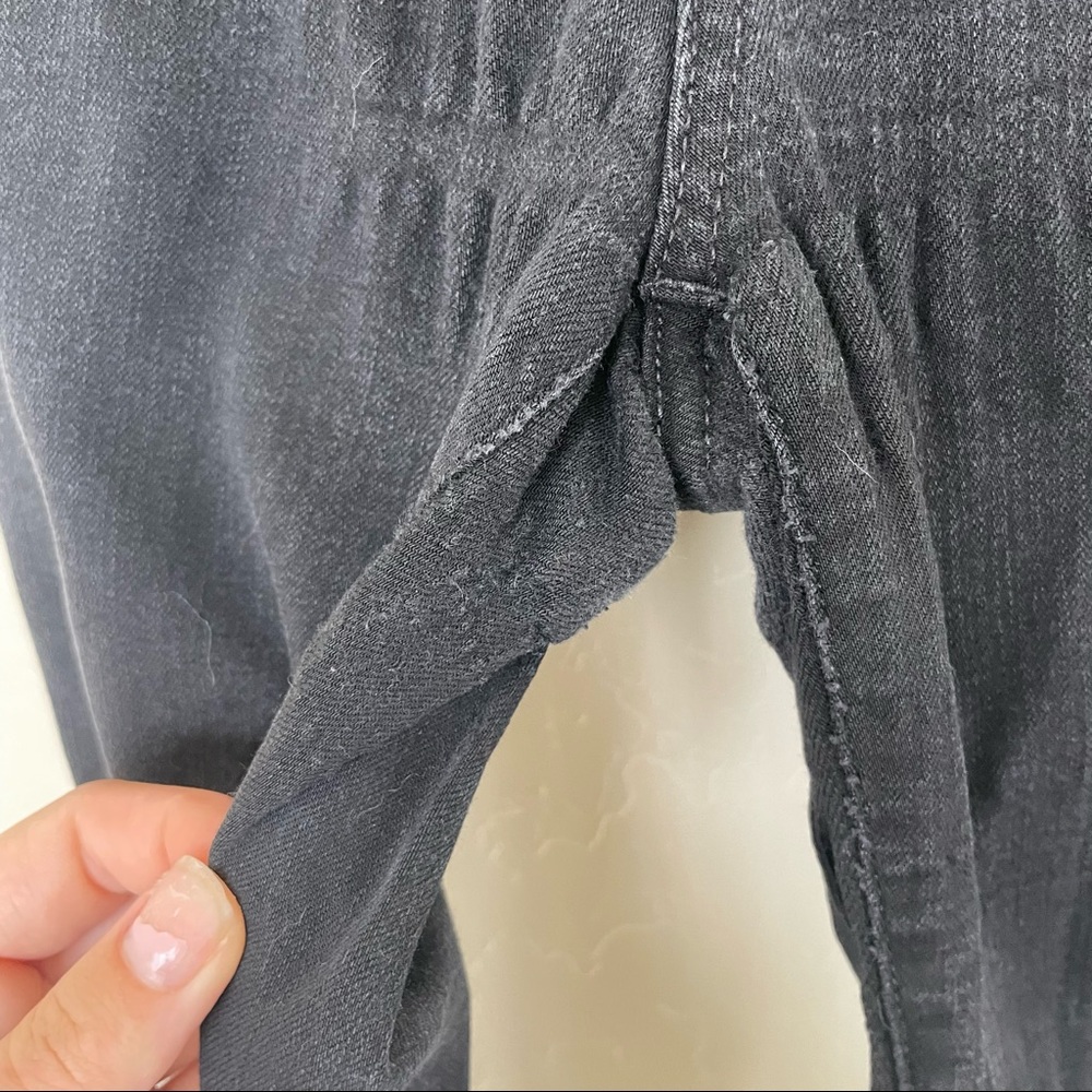 Madewell Roadtripper Skinny Jeans Black Dark Wash High Rise Denim - Picture 4 of 8